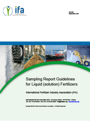 Sampling Report Guidelines for Liquid (solution) Fertilizers