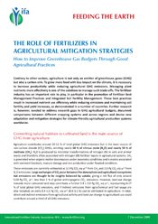 The Role of Fertilizers in Agricultural Mitigation Strategies. How to Improve Greenhouse Gas Budgets through Good Agricultural Practices