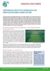 Optimizing Reactive Nitrogen Use for Sustainable Agriculture