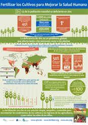 1/3 de la Poplacion Mundial es Deficiente en Zinc. Infographia – Fertilizar los Cultivos para Mejorar la Salud Humana.
