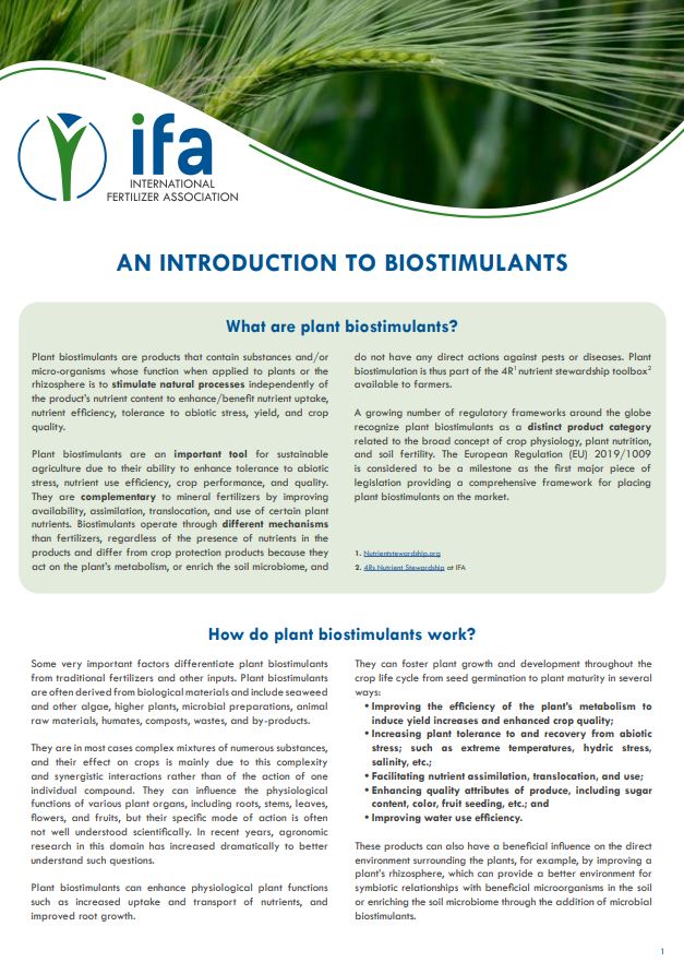 An Introduction to Biostimulants