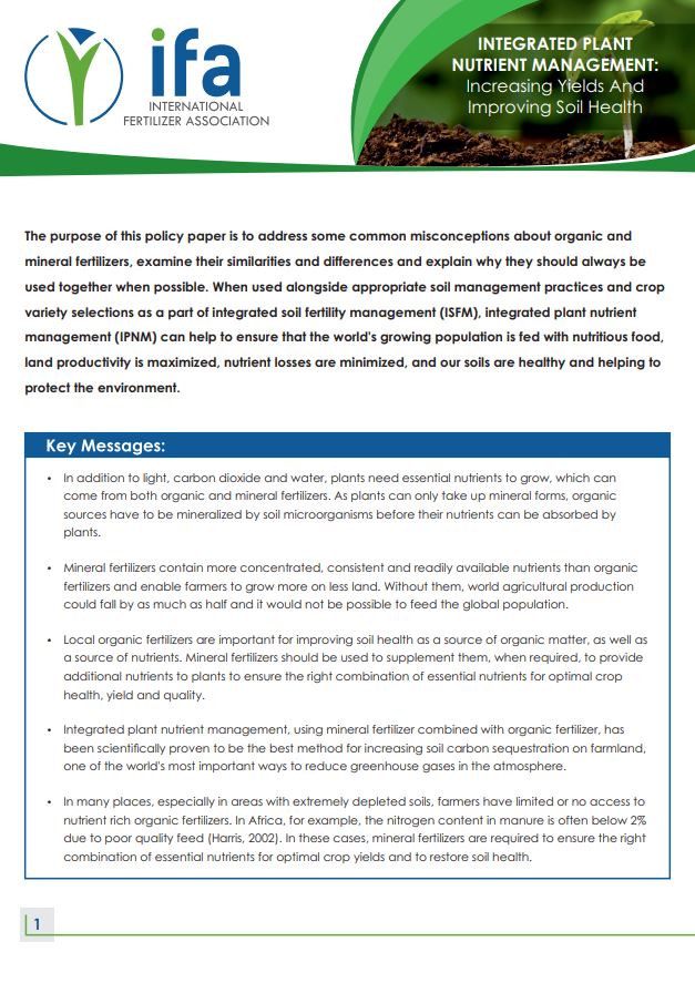 Integrated Plant Nutrient Management