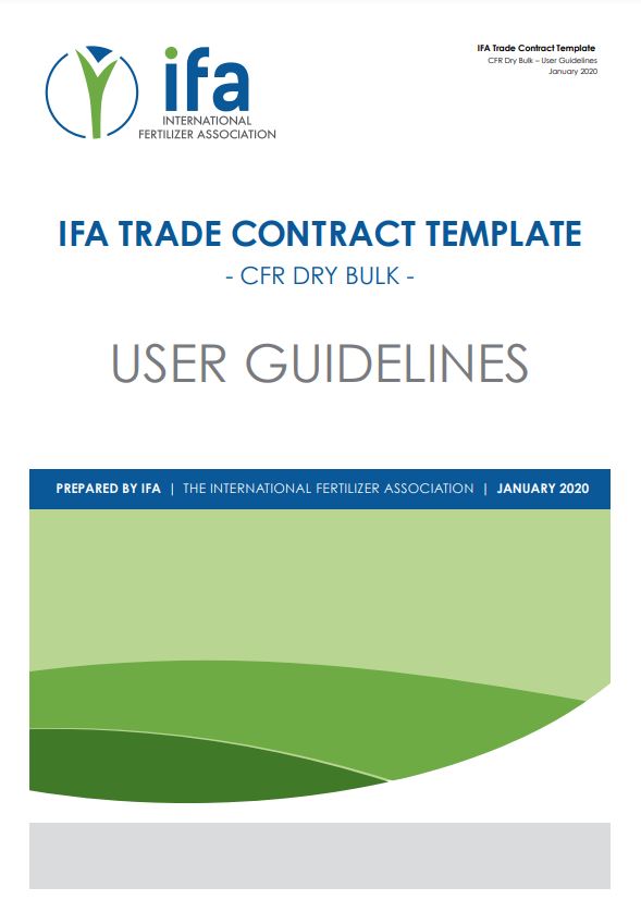 IFA Trade Contract Template – CFR Dry Bulk User Guidelines based on INCOTERMS 2020