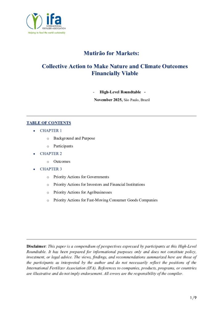 Collective Action to Make Nature and Climate Outcomes Financially Viable