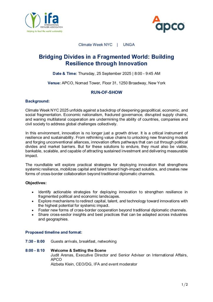 Bridging Divides in a Fragmented World: Building Resilience through Innovation