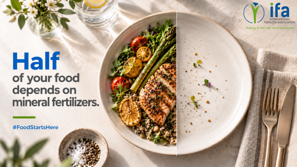 Half of your food depends on mineral fertlizers.